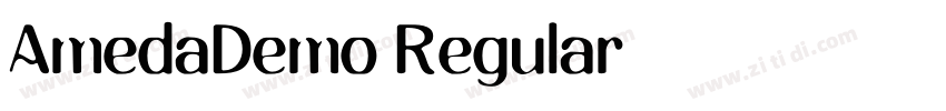 AmedaDemo Regular字体转换